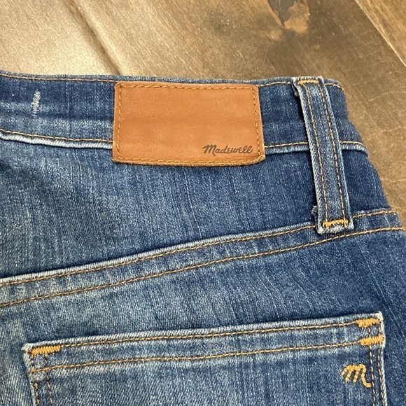 Madewell 9" High Riser Skinny Skinny Jean Button Fly Raw Hem Ankle Size 25 - Picture 10 of 11